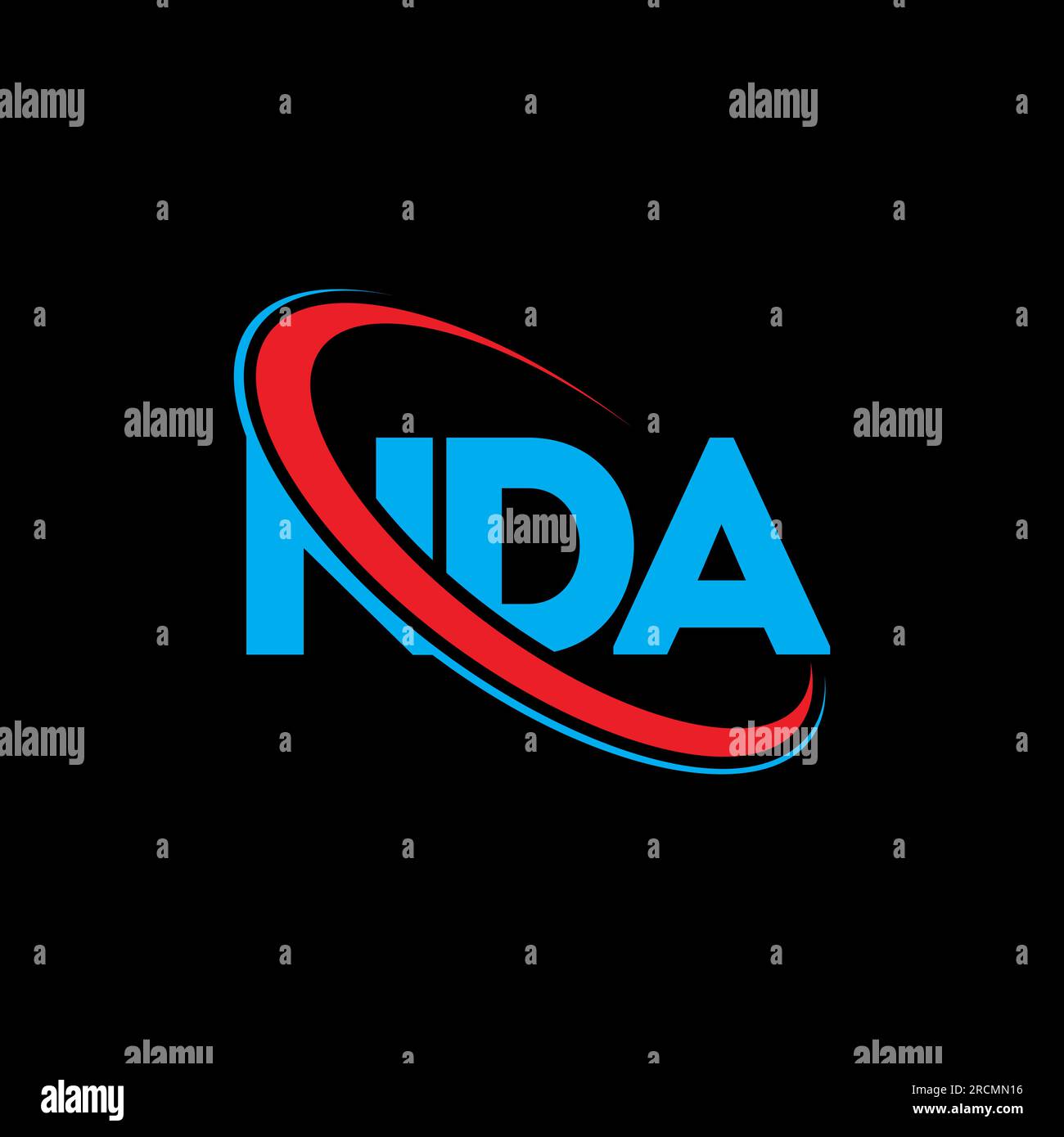 NDA logo. NDA letter. NDA letter logo design. Initials NDA logo linked ...