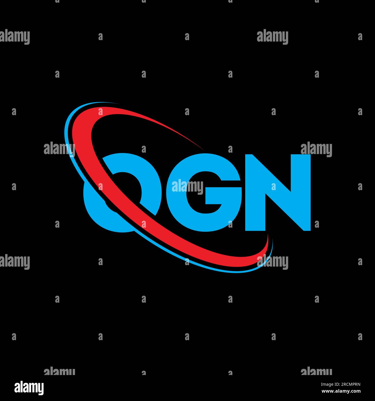 OGN logo. OGN letter. OGN letter logo design. Initials OGN logo linked