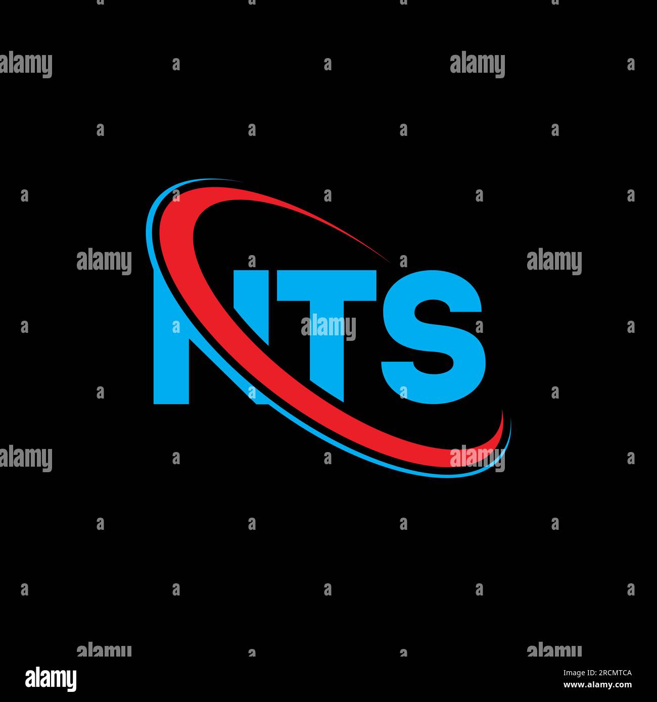 NTS logo. NTS letter. NTS letter logo design. Initials NTS logo linked