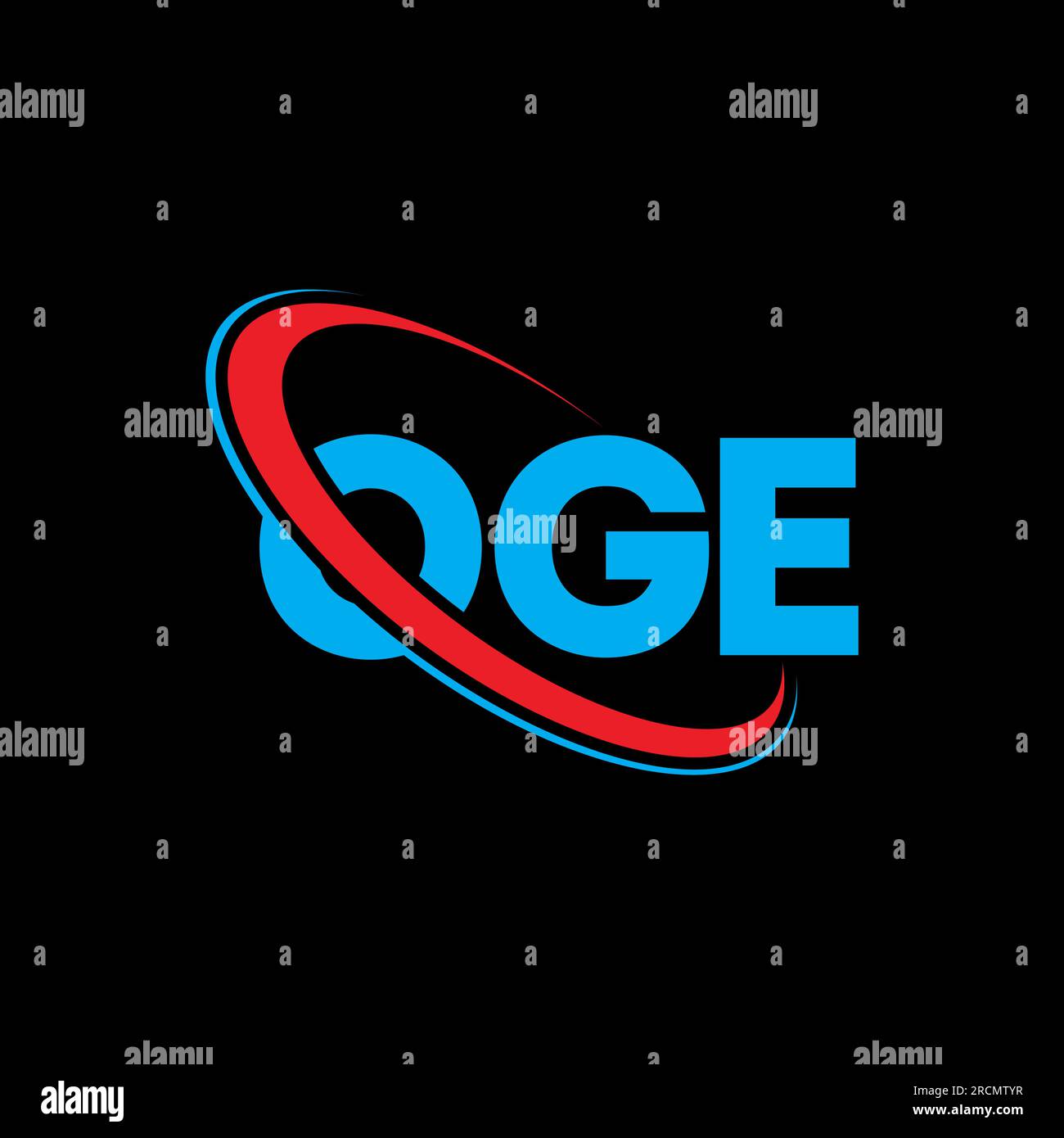 OGE logo. OGE letter. OGE letter logo design. Initials OGE logo linked ...