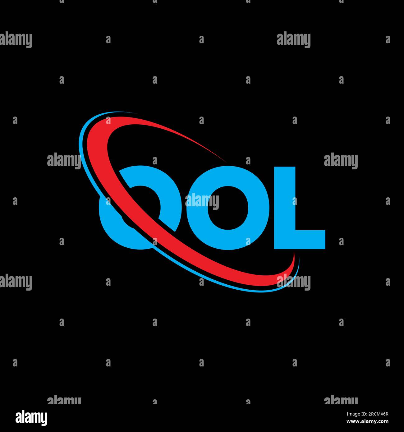 OOL logo. OOL letter. OOL letter logo design. Initials OOL logo linked with circle and uppercase monogram logo. OOL typography for technology, busines Stock Vector