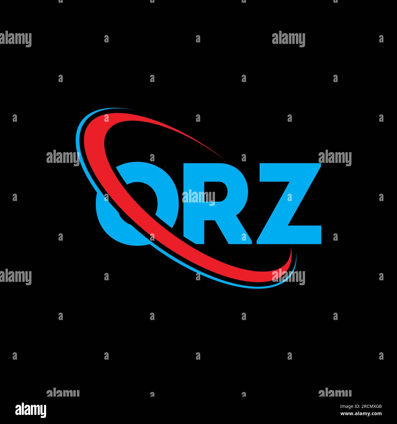 ORZ logo. ORZ letter. ORZ letter logo design. Initials ORZ logo linked
