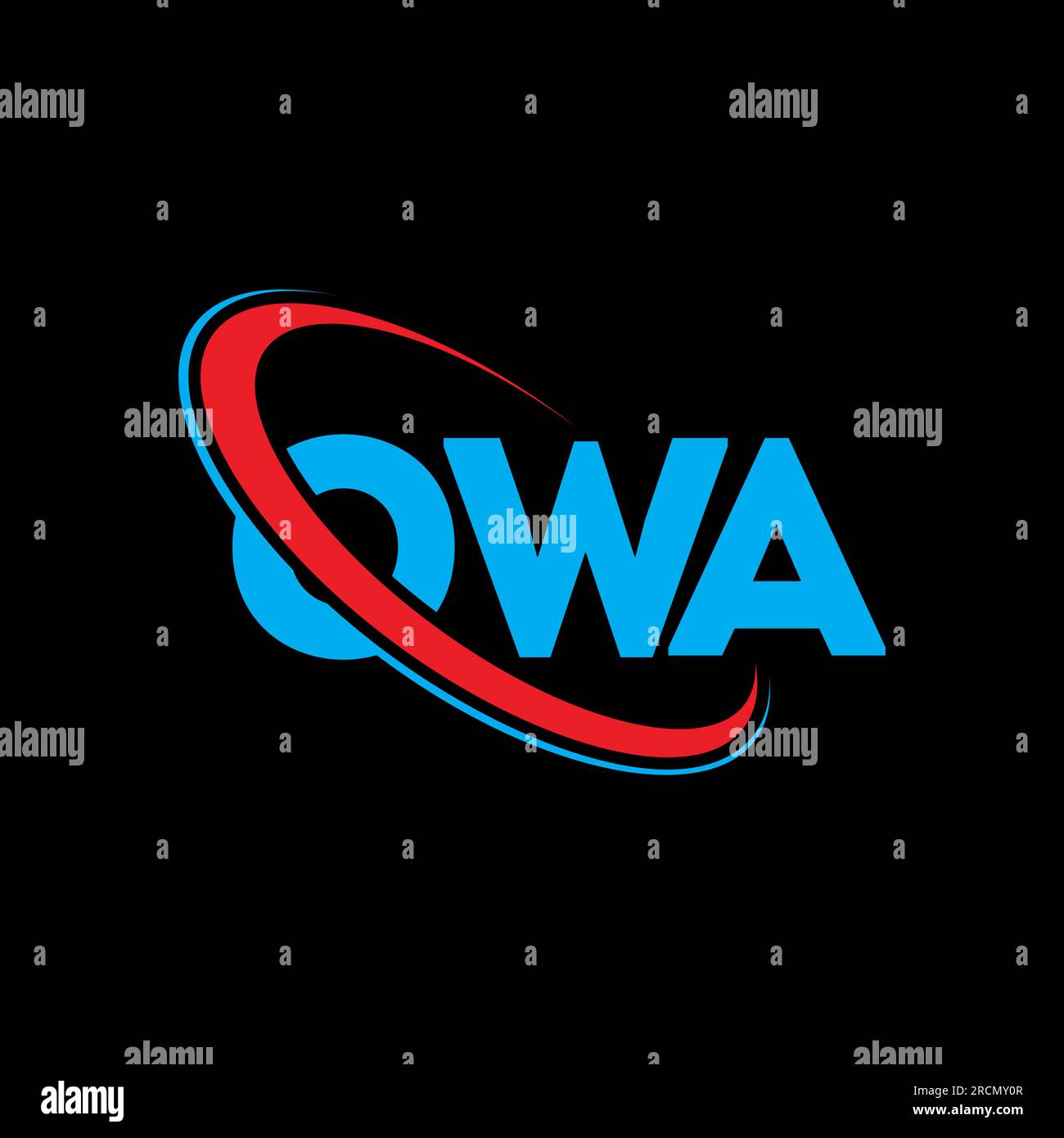OWA logo. OWA letter. OWA letter logo design. Initials OWA logo linked