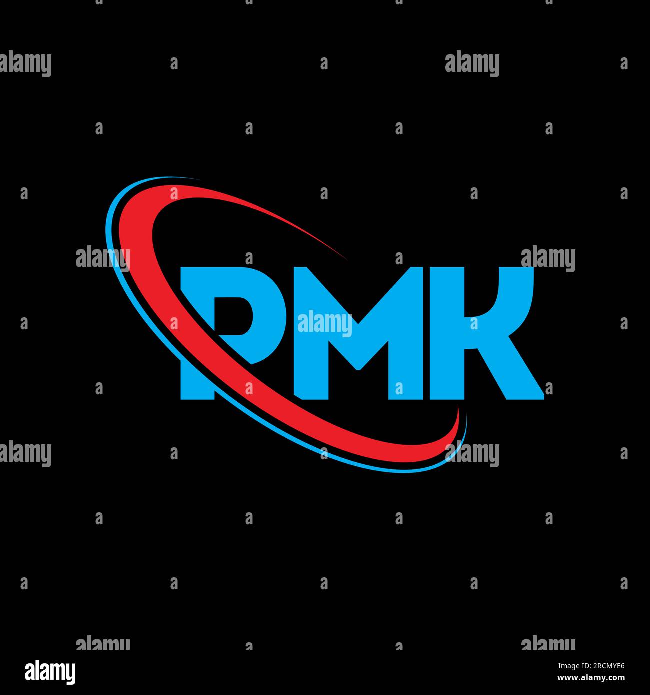 PMK logo. PMK letter. PMK letter logo design. Initials PMK logo linked