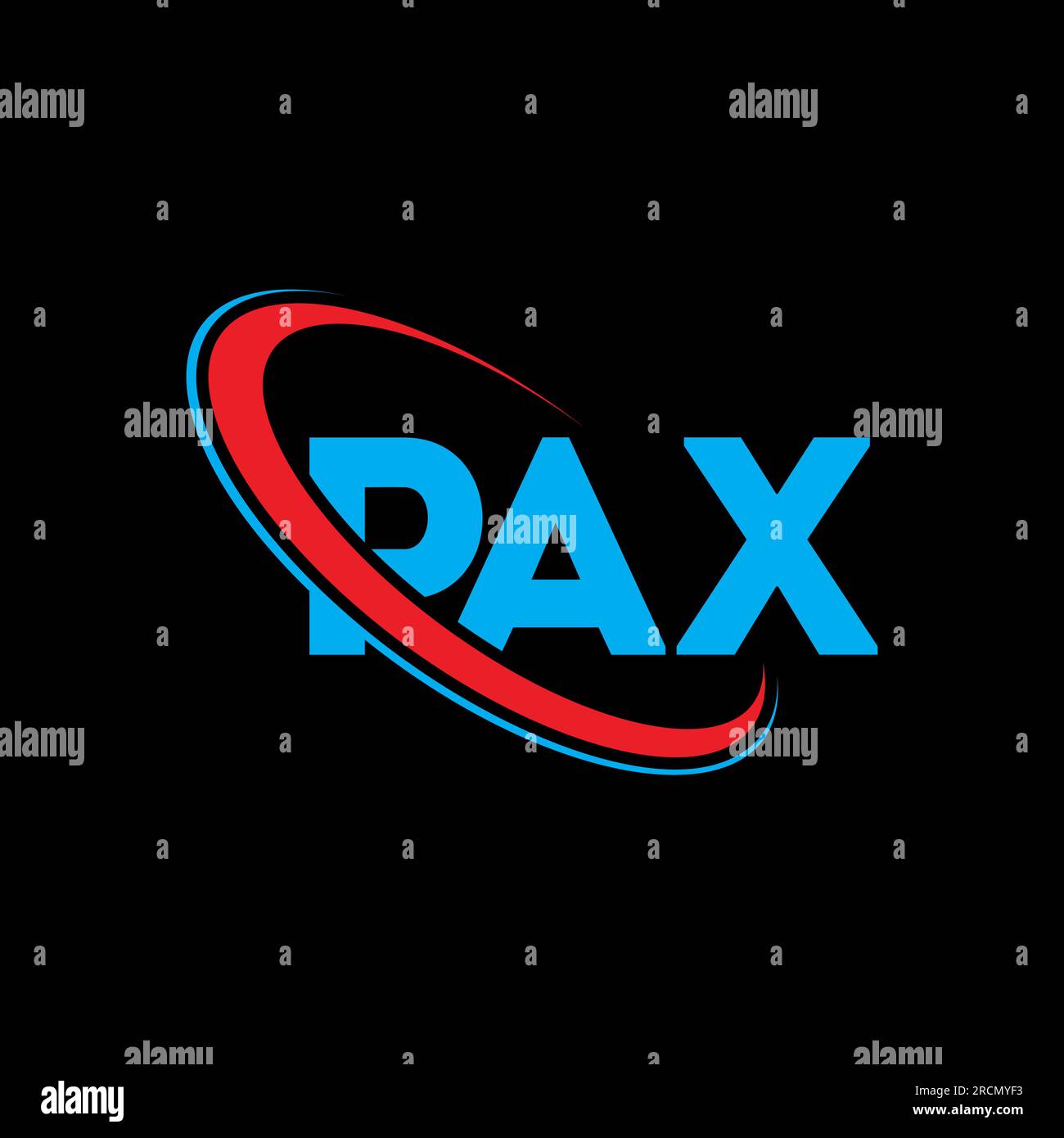 PAX logo. PAX letter. PAX letter logo design. Initials PAX logo linked