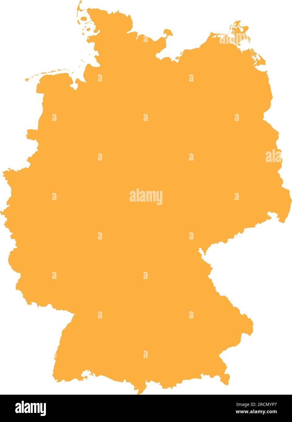 ORANGE CMYK color map of GERMANY Stock Vector Image & Art Alamy