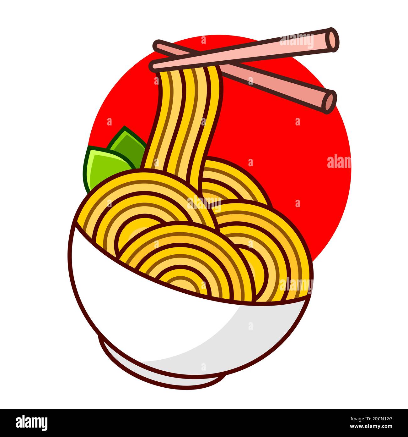 noodle logo, Japanese food logo, Asian food logo, Asian noodles logo
