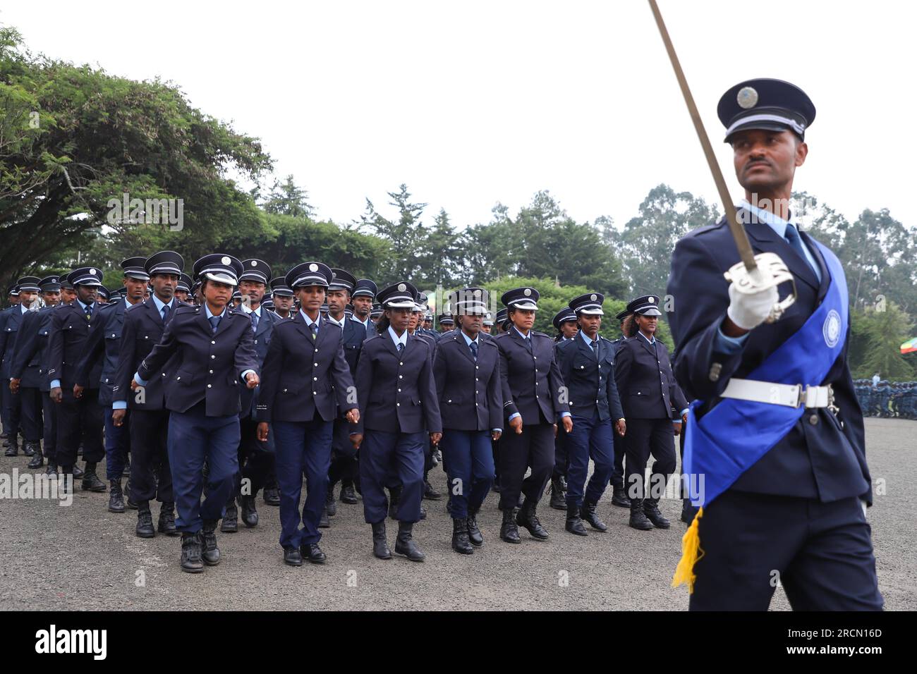 Addis Ababa, Ethiopia. 15th July, 2023. Cadets of the Ethiopian Police
