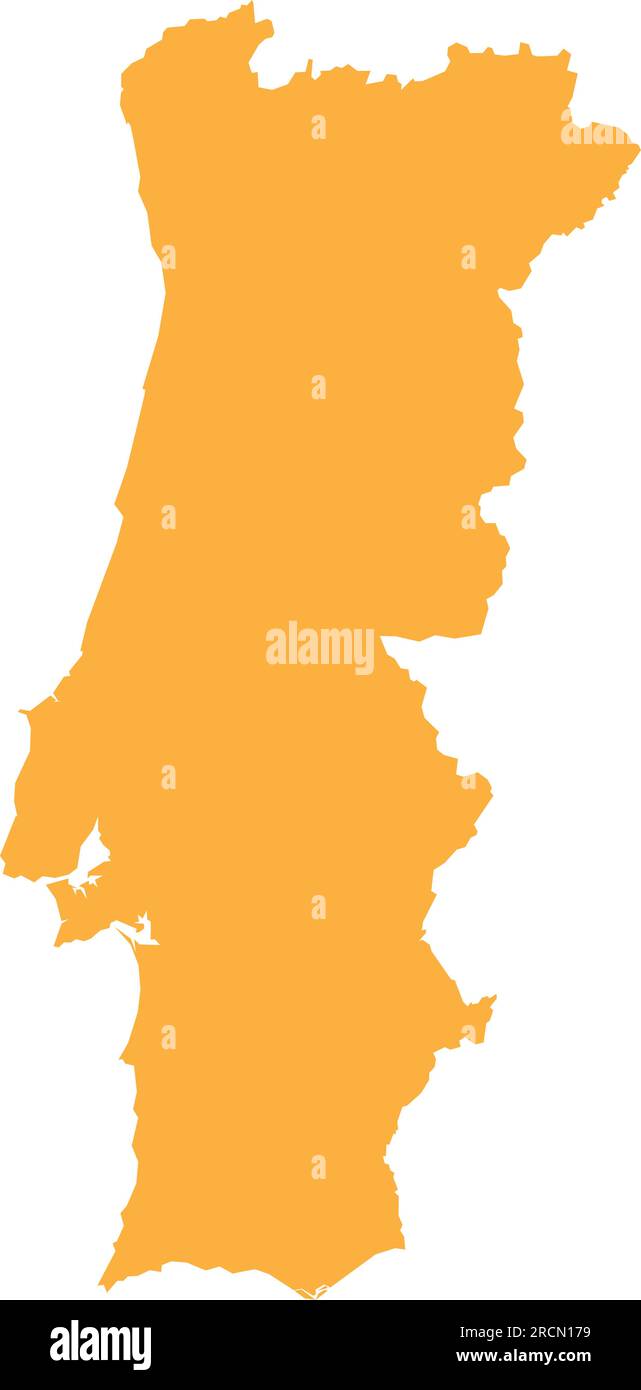 ORANGE CMYK color map of PORTUGAL Stock Vector Image & Art Alamy