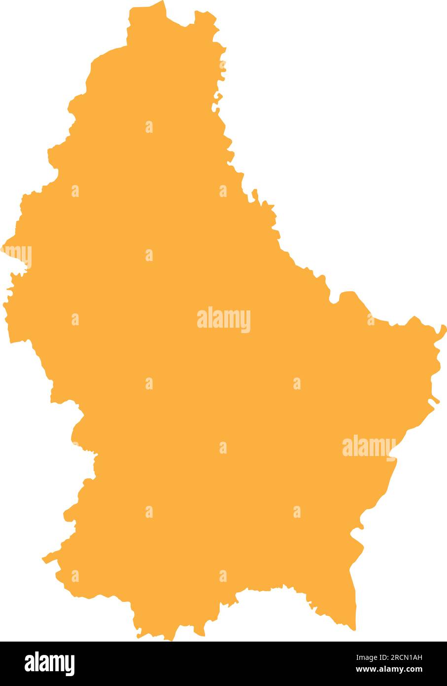 ORANGE CMYK color map of LUXEMBOURG Stock Vector