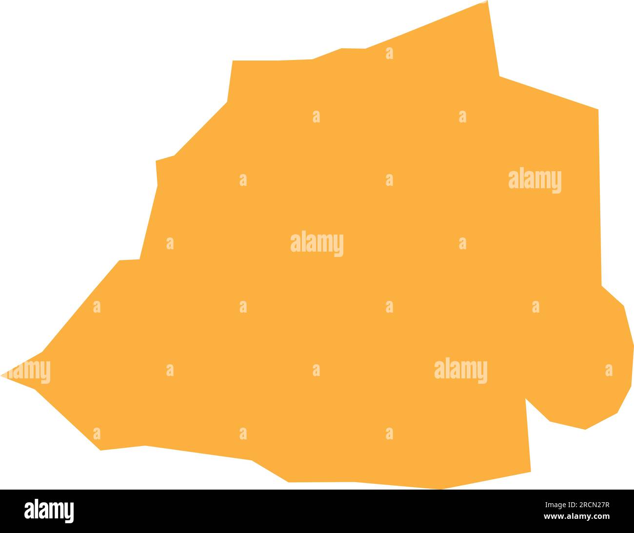 ORANGE CMYK color map of VATICAN CITY Stock Vector