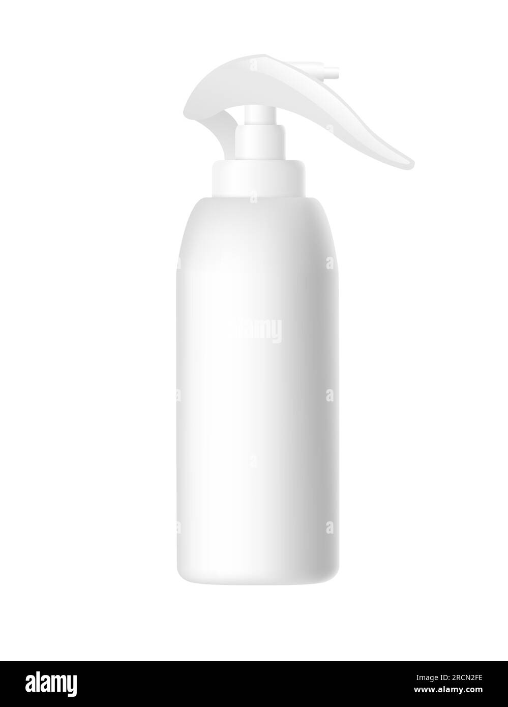 Blank template of spray can antiperspirant deodorant plastic package of