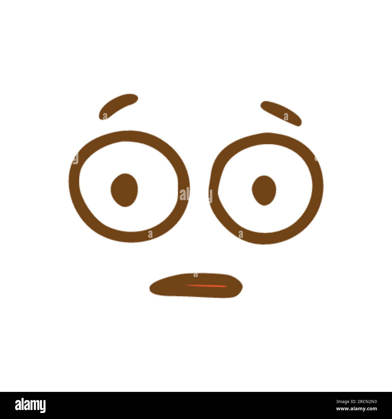 scared face emoticon text