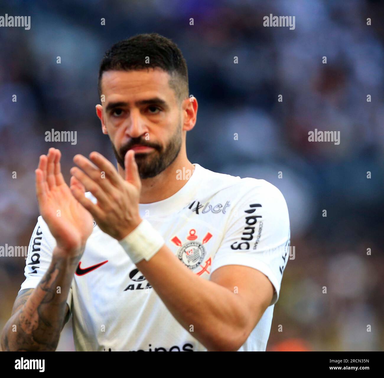 Sao Paulo, Brazil. 15th July, 2023. Renato Augusto during a match between Corinthians and America Mg at Neo Quimica Arena in Sao Paulo, Brazil (Fernando Roberto/SPP) Credit: SPP Sport Press Photo. /Alamy Live News Stock Photo