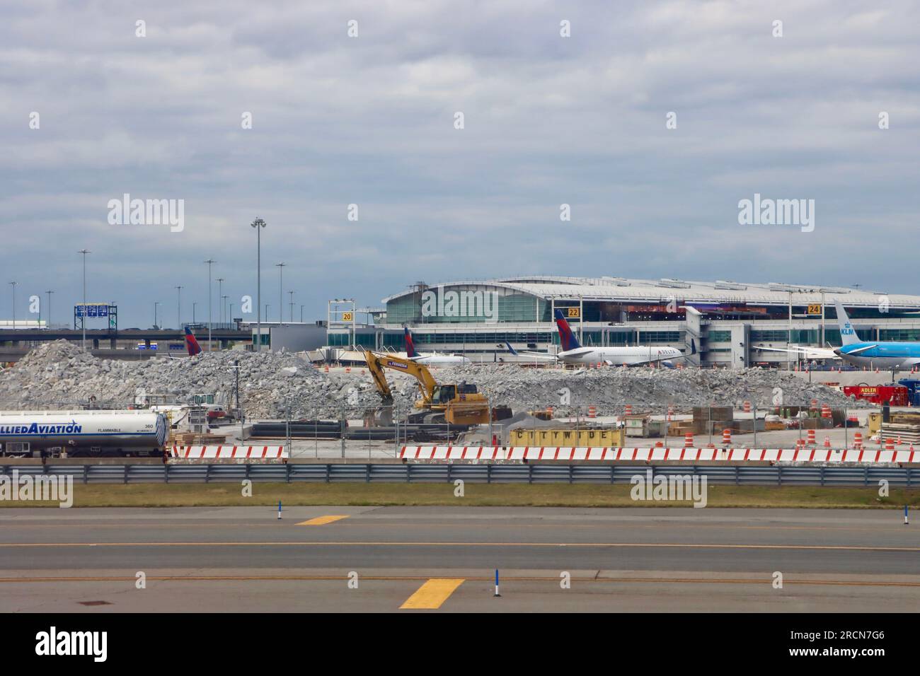 Extension work at JFK airport June 2023 Stock Photo Alamy