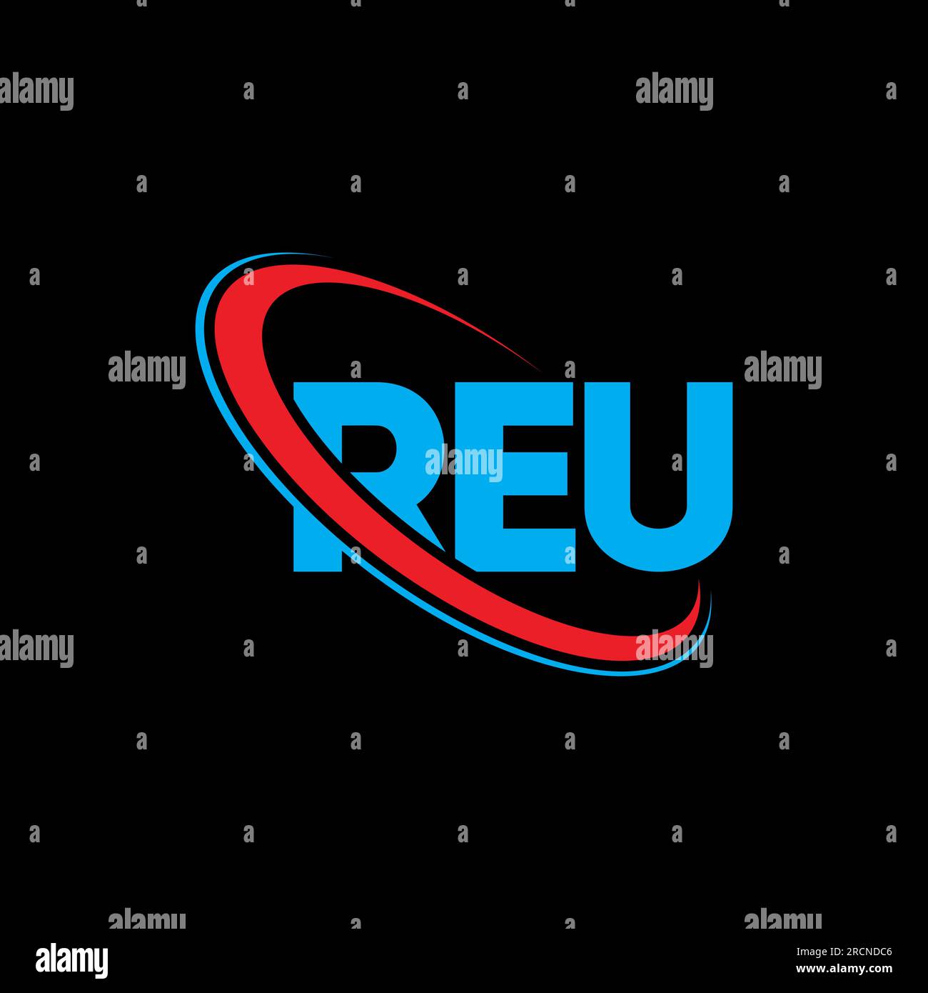 REU logo. REU letter. REU letter logo design. Initials REU logo linked ...