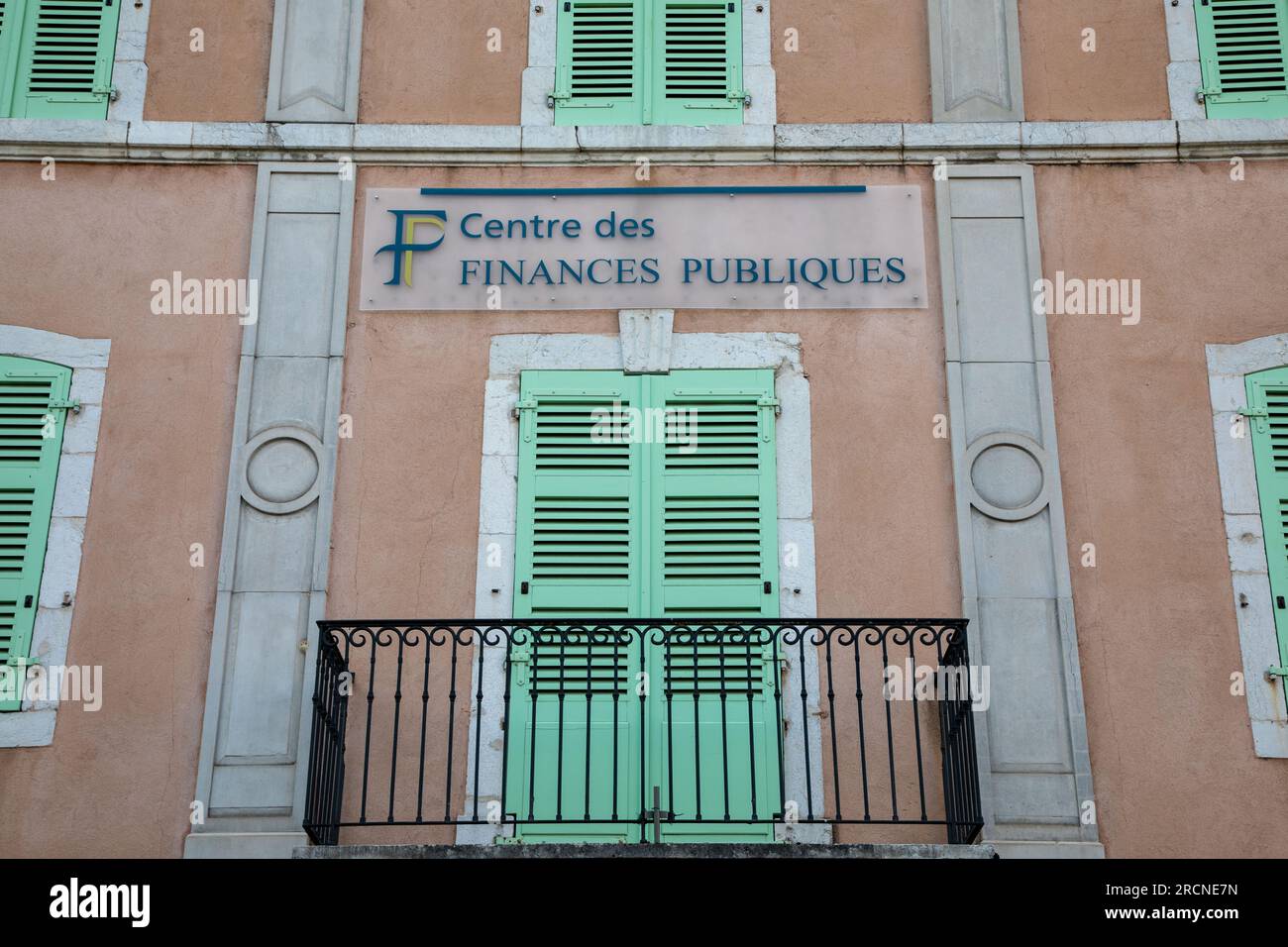 Bordeaux , Aquitaine  France -  07 15 2023 : finances publiques french center public finances logo text agency sign brand taxes on office facade build Stock Photo