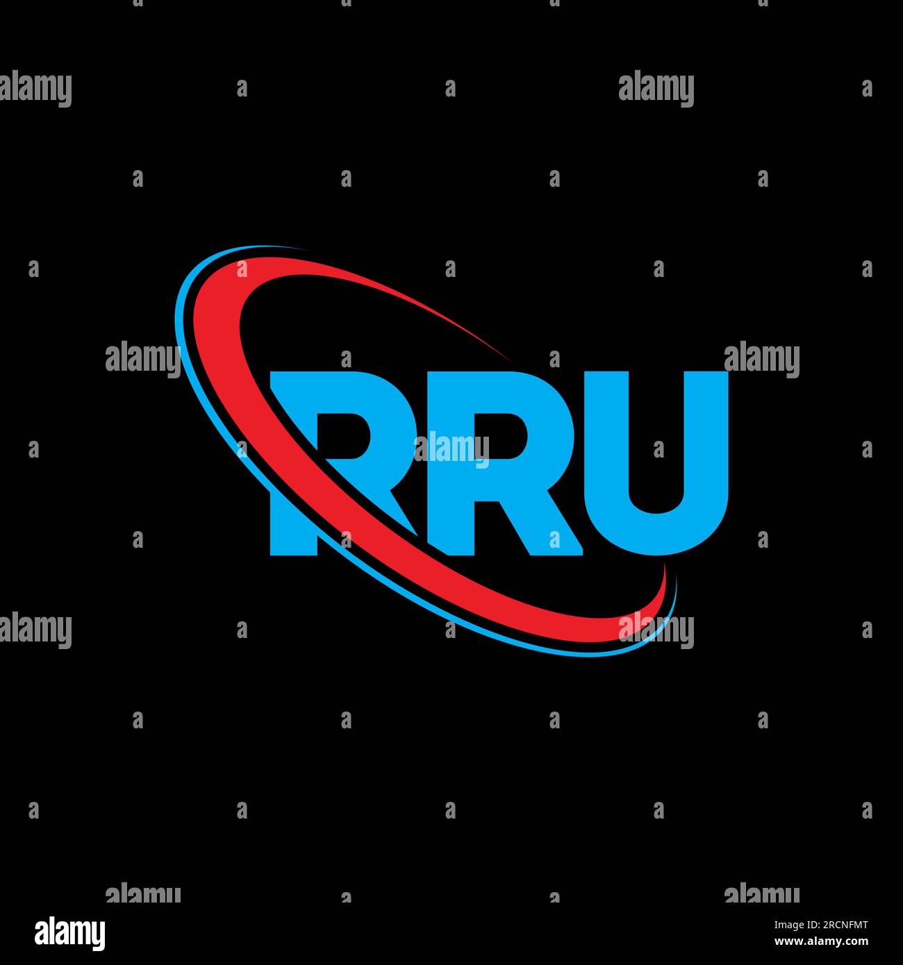 RRU logo. RRU letter. RRU letter logo design. Initials RRU logo linked ...