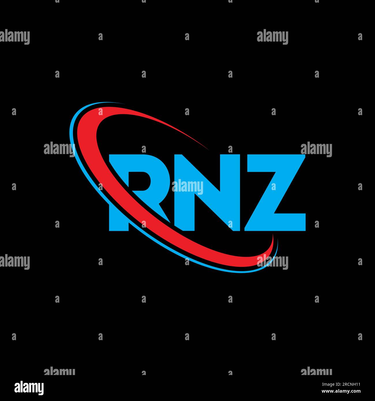 RNZ logo. RNZ letter. RNZ letter logo design. Initials RNZ logo linked ...