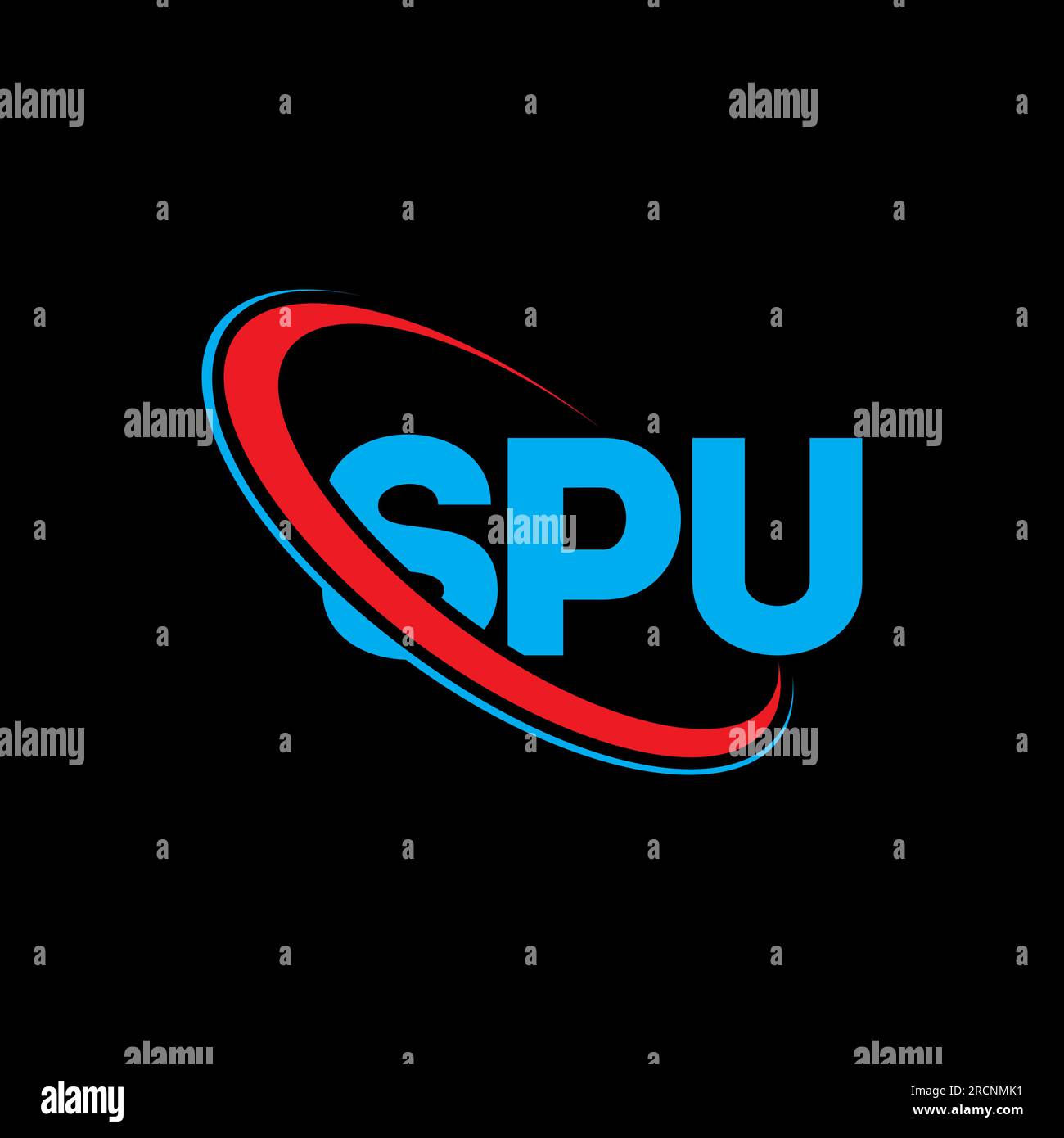 SPU logo. SPU letter. SPU letter logo design. Initials SPU logo linked