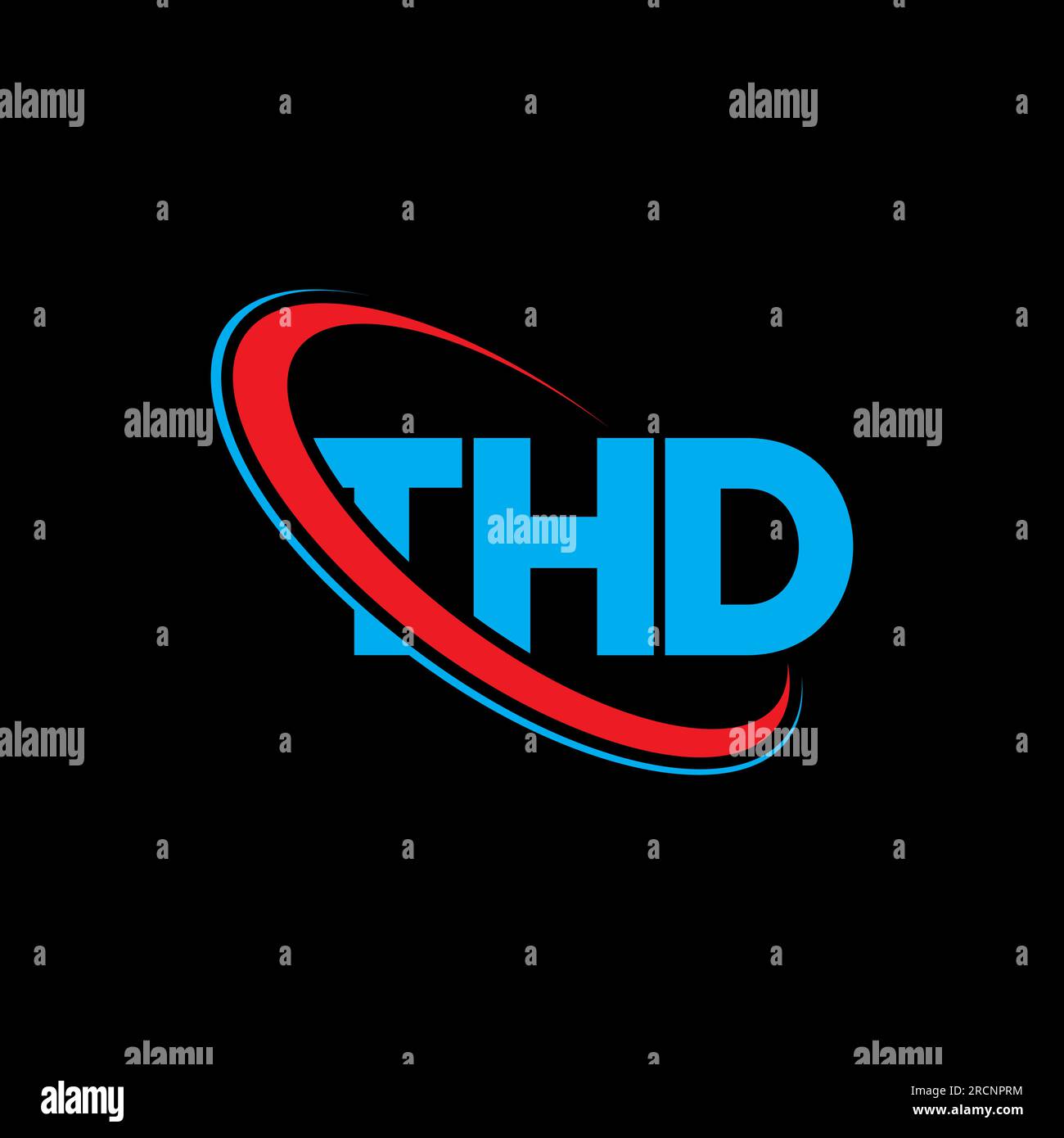 THD logo. THD letter. THD letter logo design. Initials THD logo linked ...
