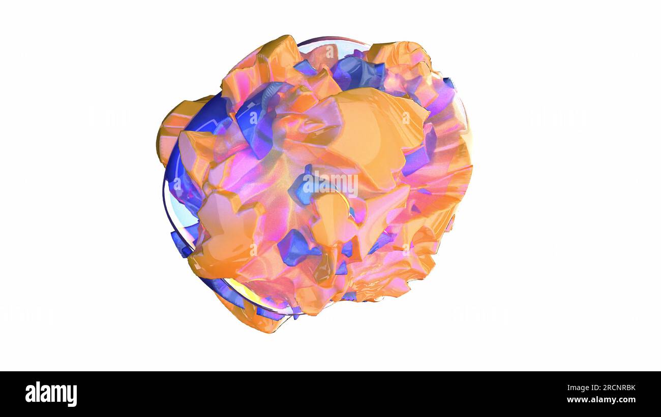 Abstract 3d waves form liquid hi-res stock photography and images - Alamy