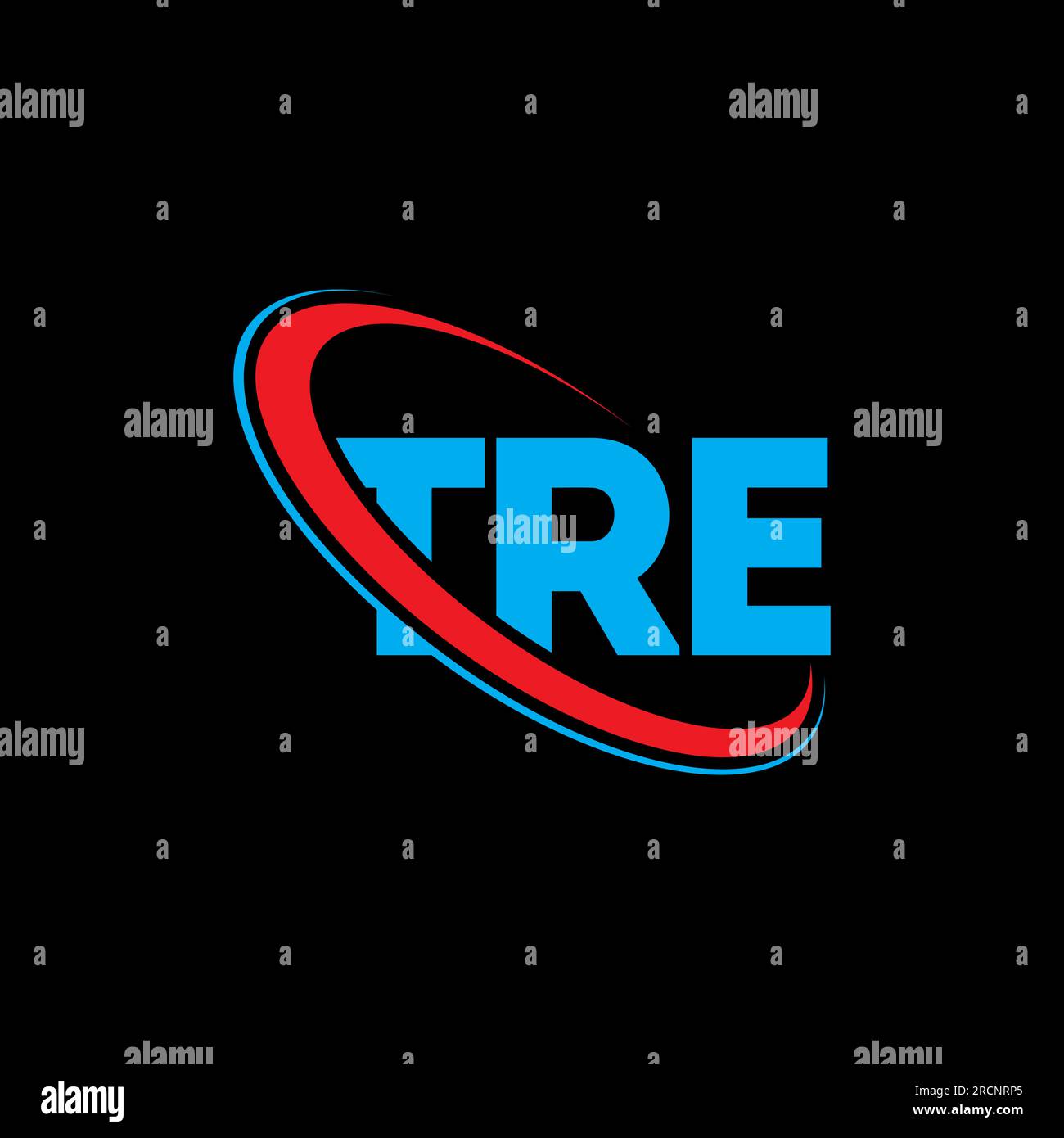 TRE logo. TRE letter. TRE letter logo design. Initials TRE logo linked ...