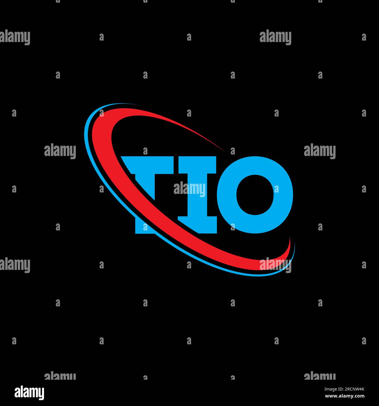 TIO logo. TIO letter. TIO letter logo design. Initials TIO logo linked with circle and uppercase