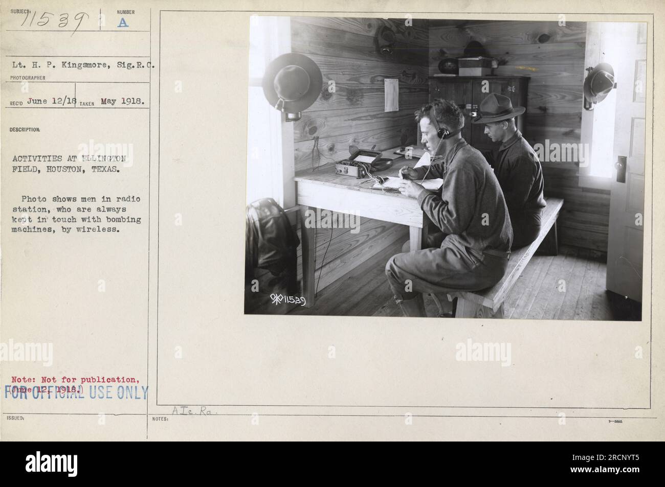 Communication with bombing machines hi-res stock photography and images ...
