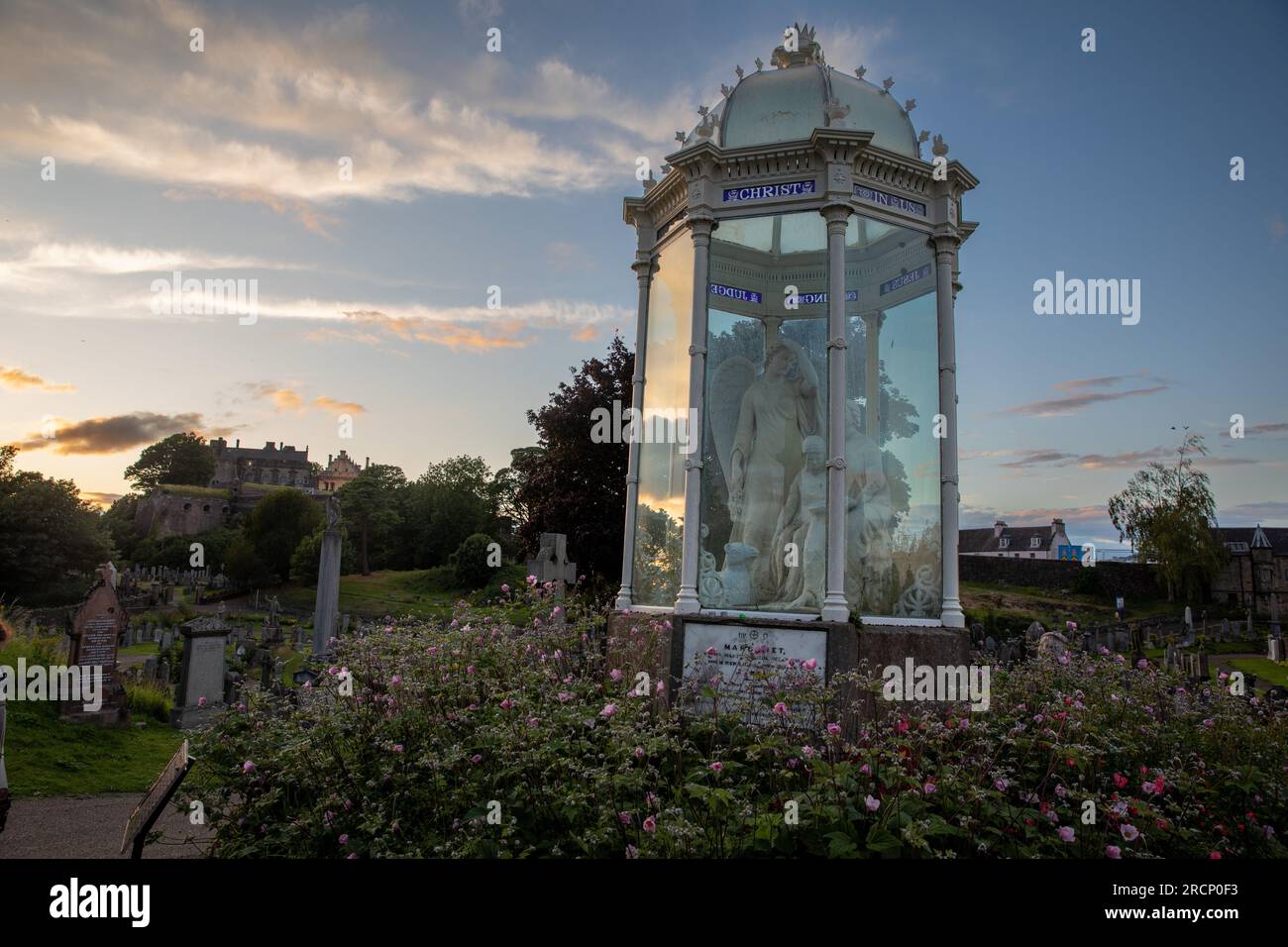 The Martyrs Monument to the Wigtown Martyrs, in the Old Town Cemetery in Stirling, Scotland, UK Stock Photo