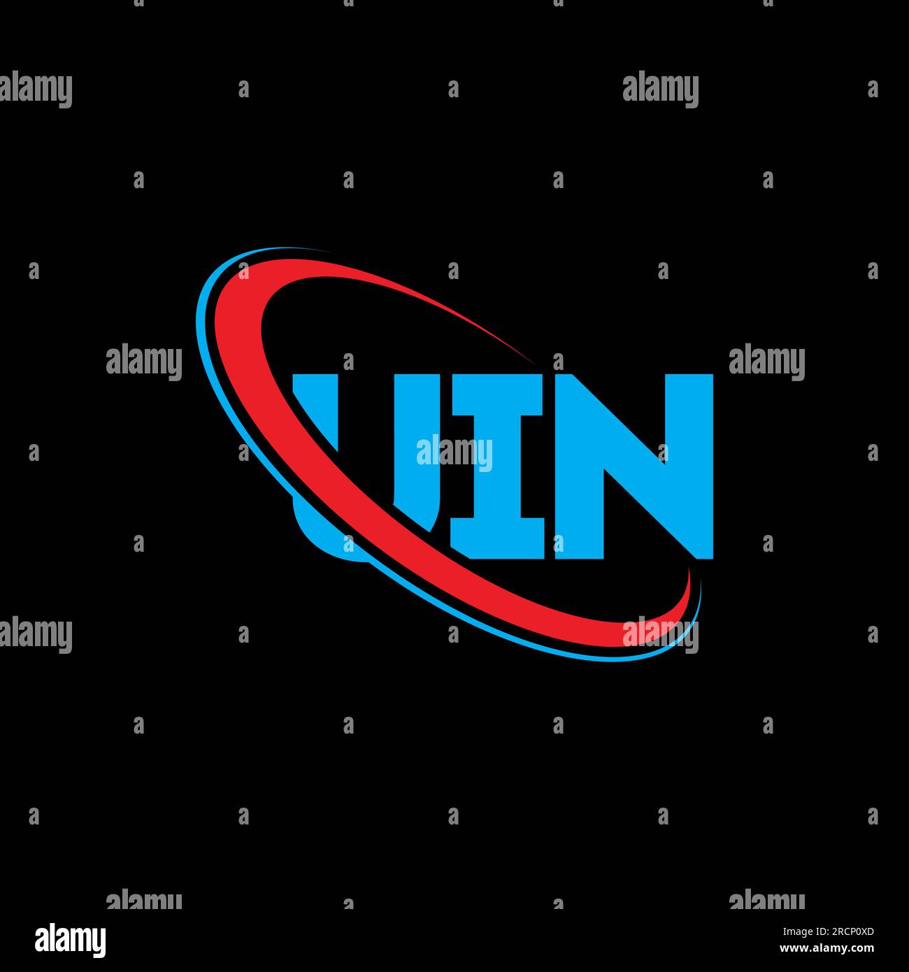 UIN logo. UIN letter. UIN letter logo design. Initials UIN logo linked ...