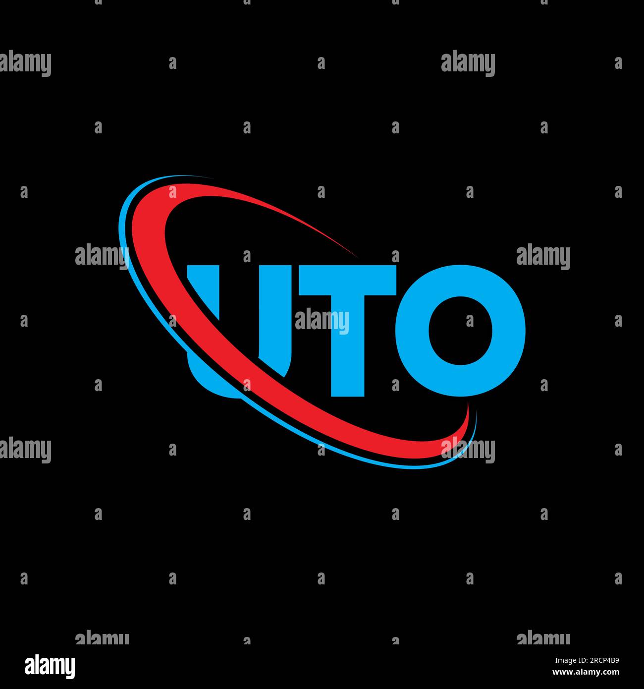 UTO logo. UTO letter. UTO letter logo design. Initials UTO logo linked ...