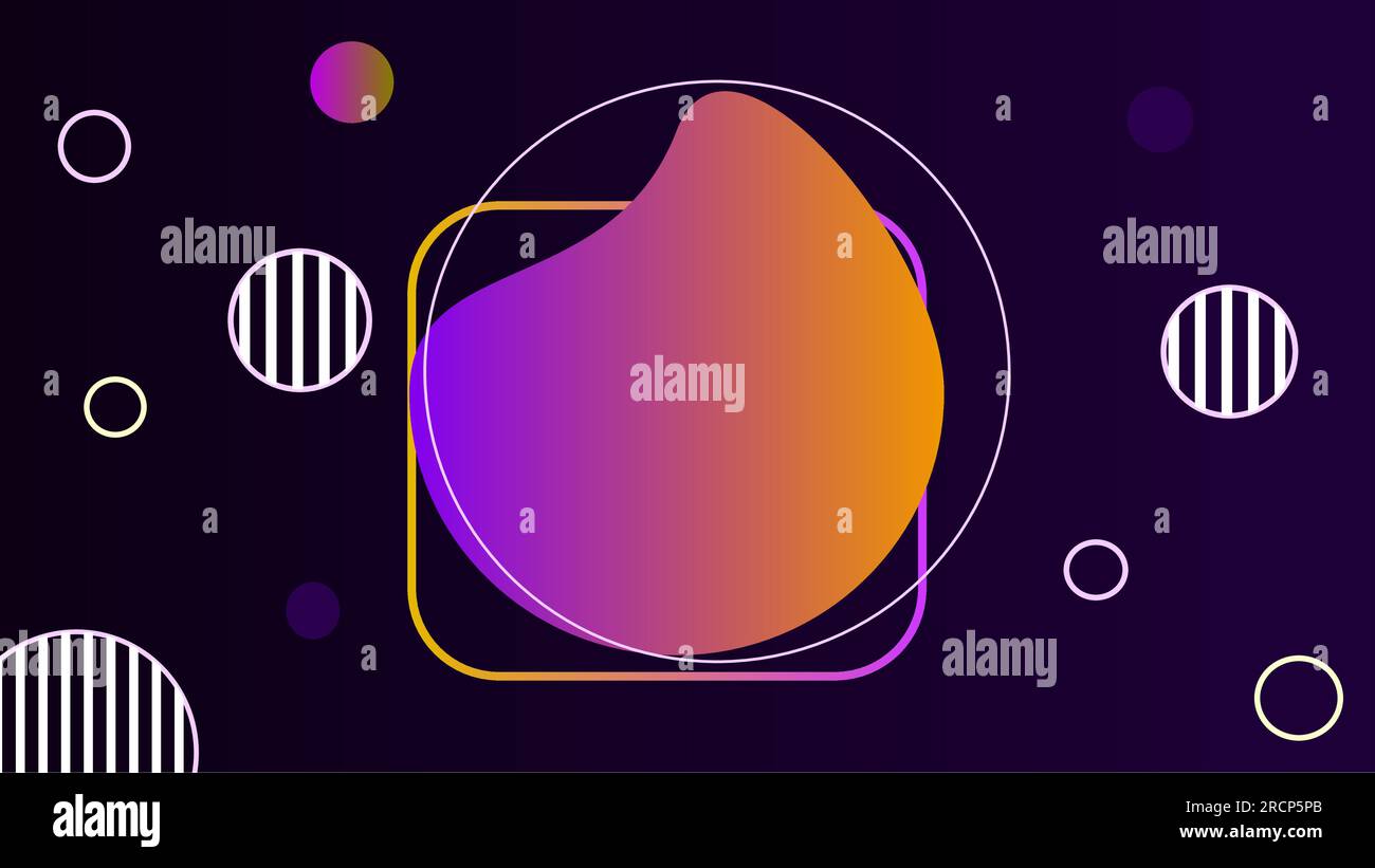 Placeholder twilight gradient over violet abstract background Stock Vector