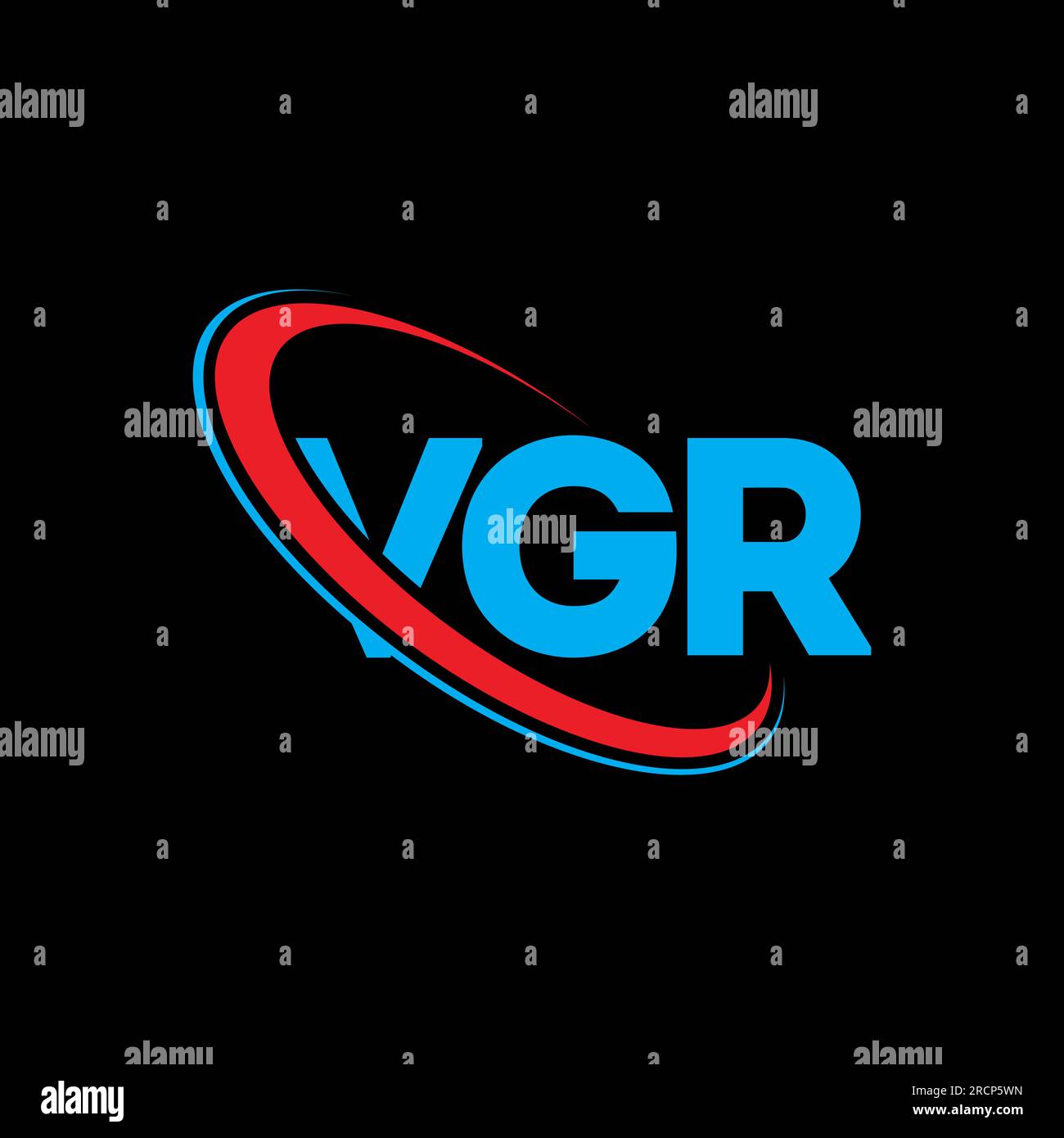 VGR logo. VGR letter. VGR letter logo design. Initials VGR logo linked with circle and uppercase monogram logo. VGR typography for technology, busines Stock Vector