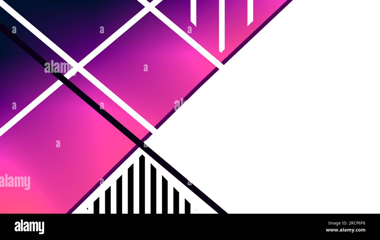 Twilight gradient geometric frame abstract background Stock Vector