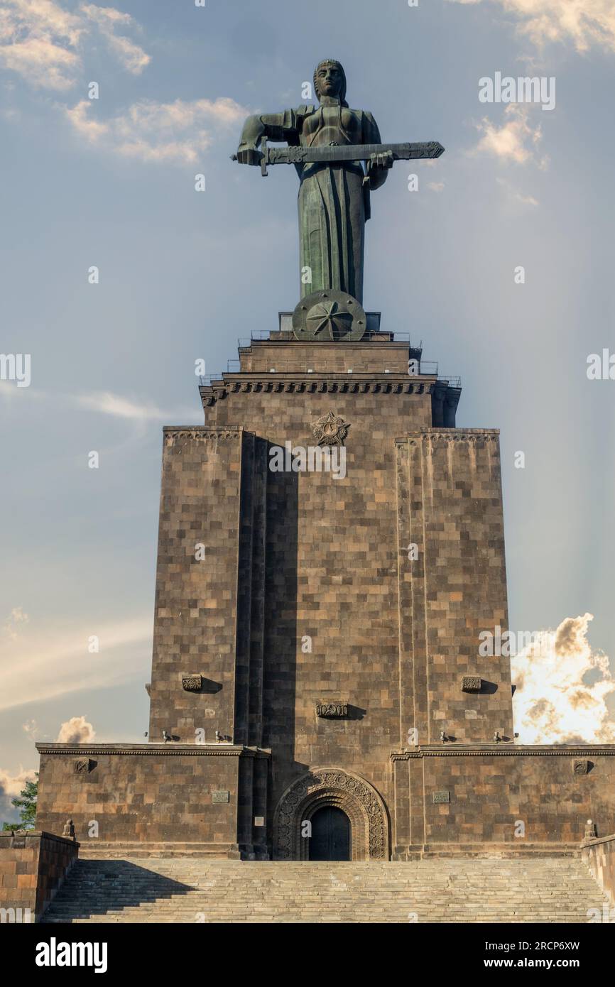 Mother Armenia statue in Victory Park , Yerevan, Armenia. The Mother ...