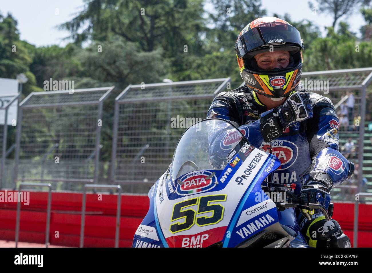 Imola Italy. 15th July 2023. N 55 Andrea Locatelli ITA Yamaha