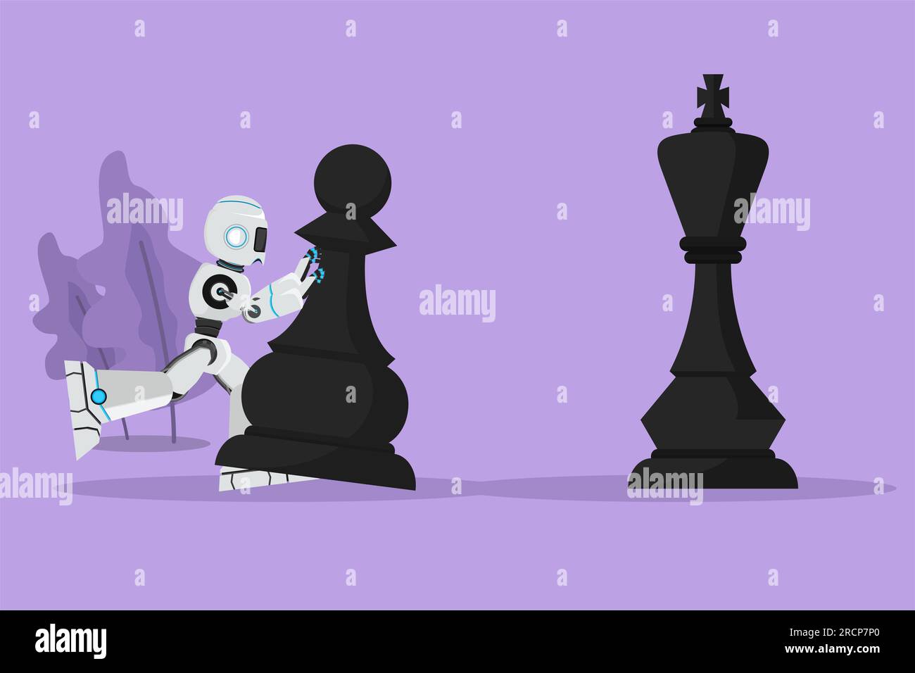 Premium Photo  Chess board with pawns and king game for strategy and  business vision ai