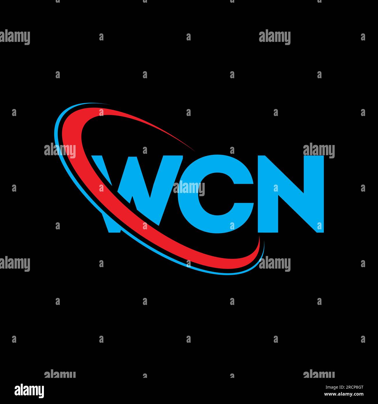 WCN logo. WCN letter. WCN letter logo design. Initials WCN logo linked ...