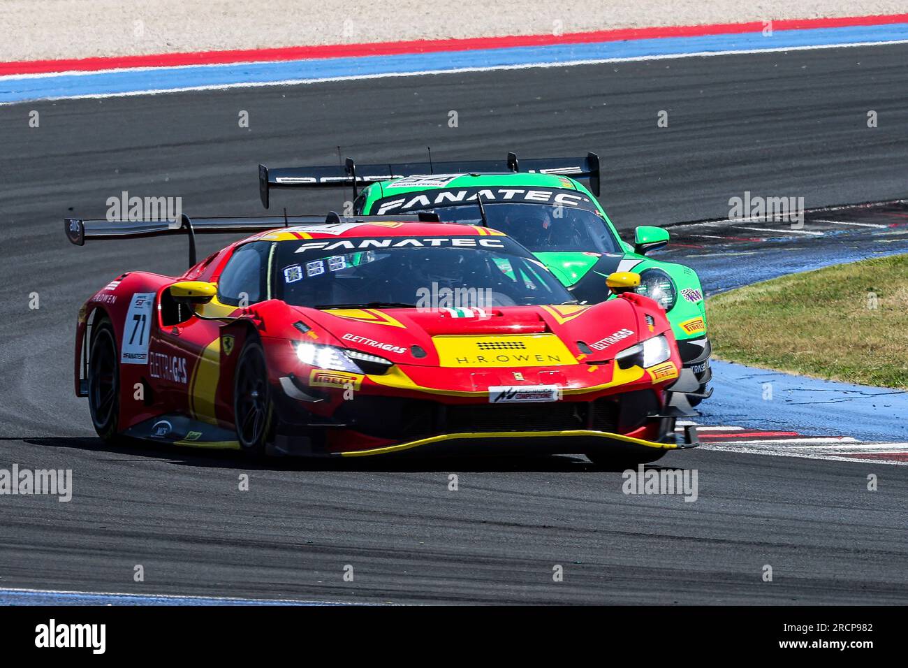 71 Sean HUDSPETH, Nicolas MARINANGELI, AF Corse Ferrari 296 GT3, action during the 5th round of GT World Challenge Europe Sprint Cup 2023, at Misano, Italy from July 14 to 16, 2023 - Photo Grégory Lenormand/DPPI Credit: DPPI Media/Alamy Live News Stock Photo