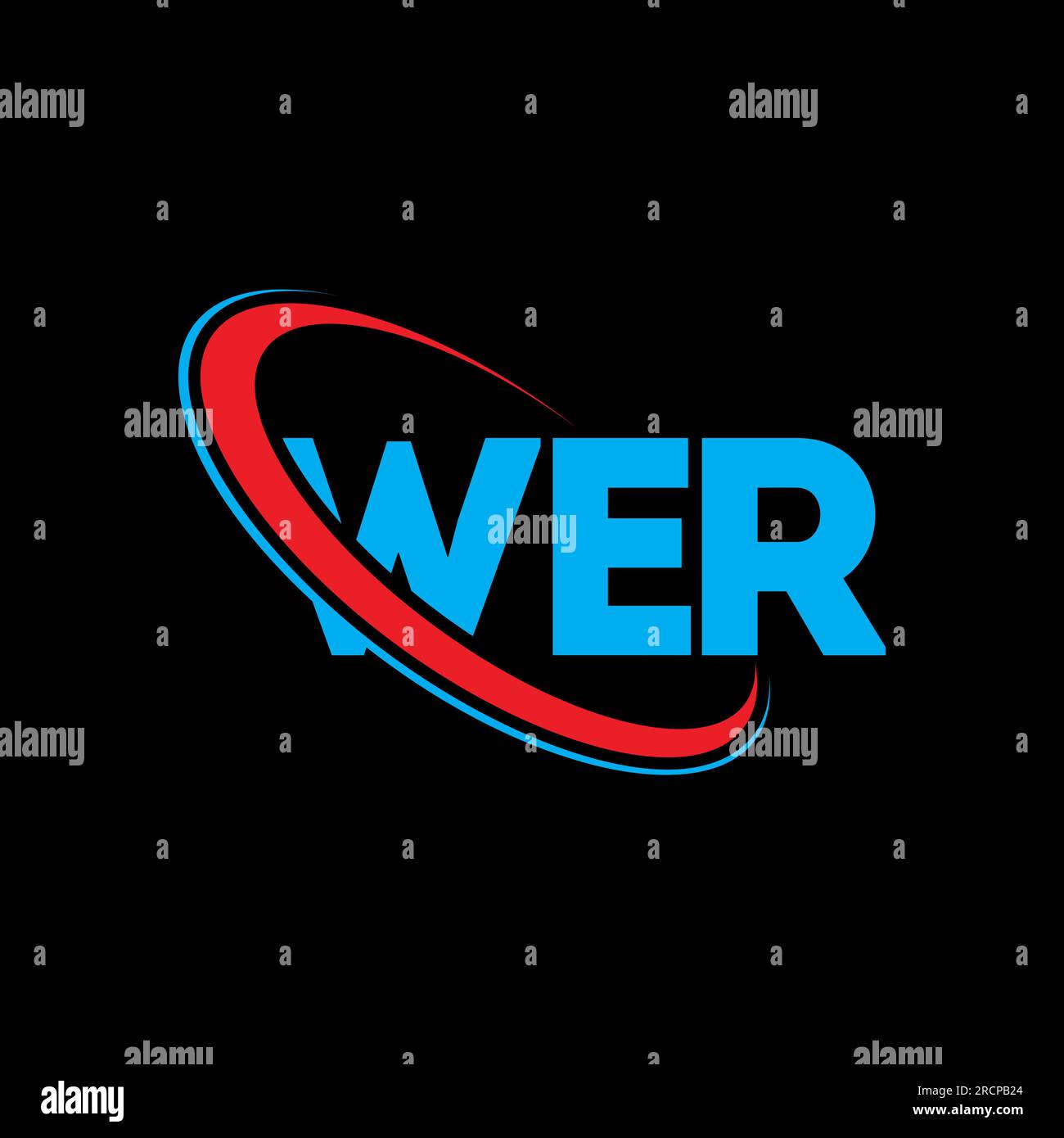 WER logo. WER letter. WER letter logo design. Initials WER logo linked ...