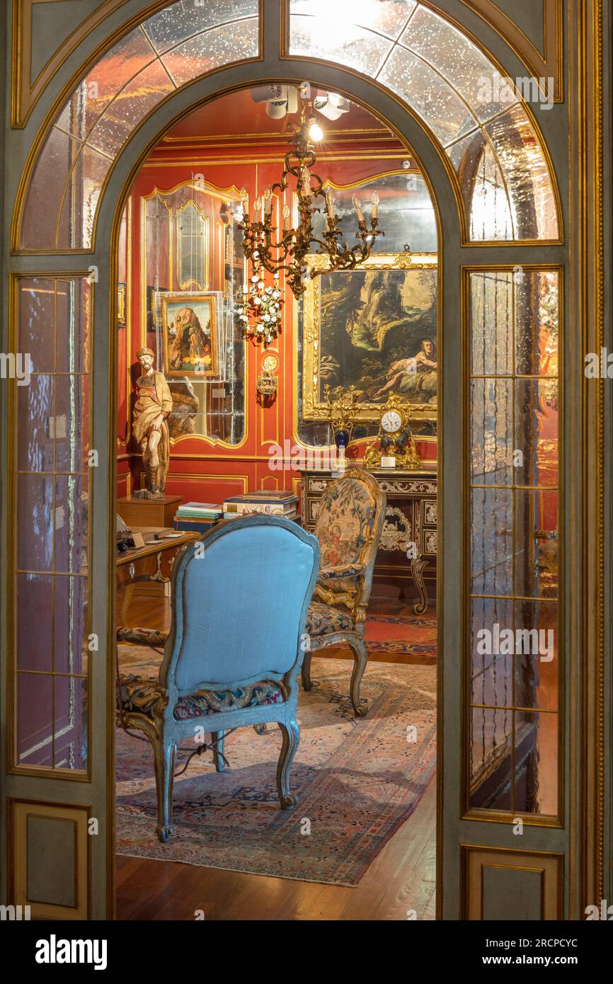 Cerruti collection, Villa Cerruti, Rose Room, Rivoli, Piedmont, Italy Stock Photo