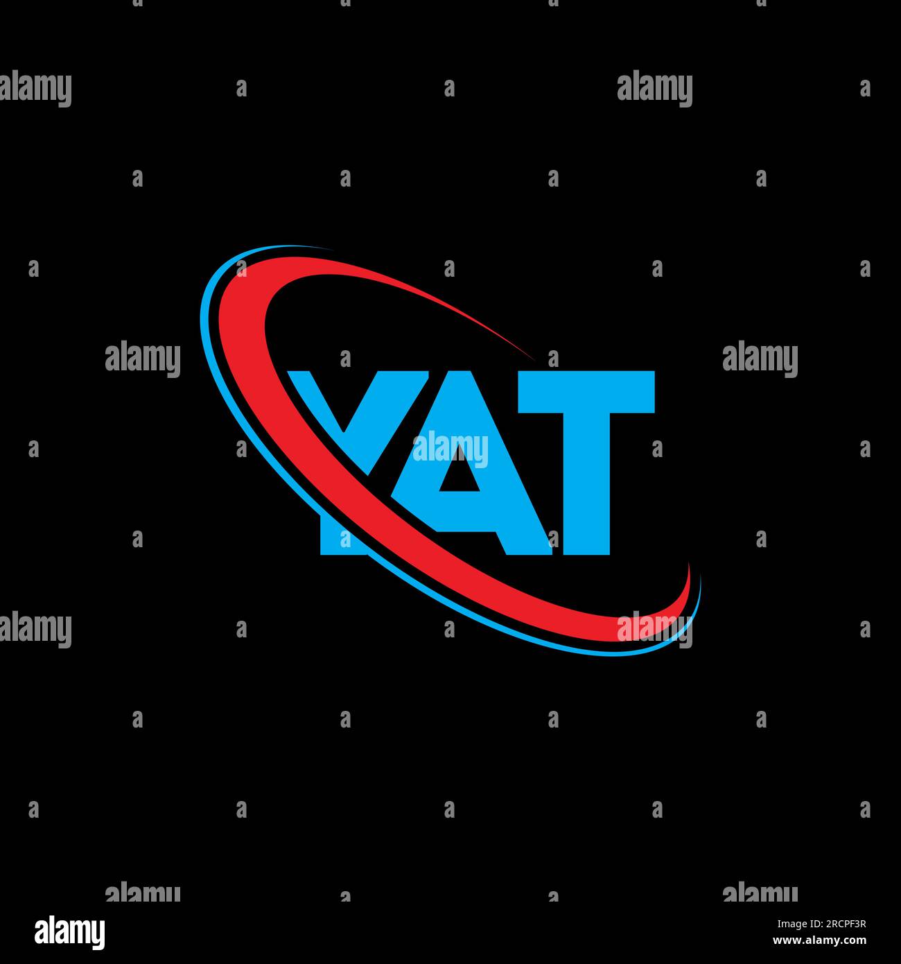 YAT logo. YAT letter. YAT letter logo design. Initials YAT logo linked