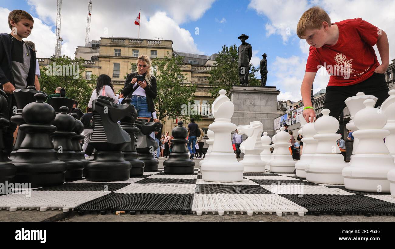 London, UK. 16th July, 2023. Children and younger players can test ...