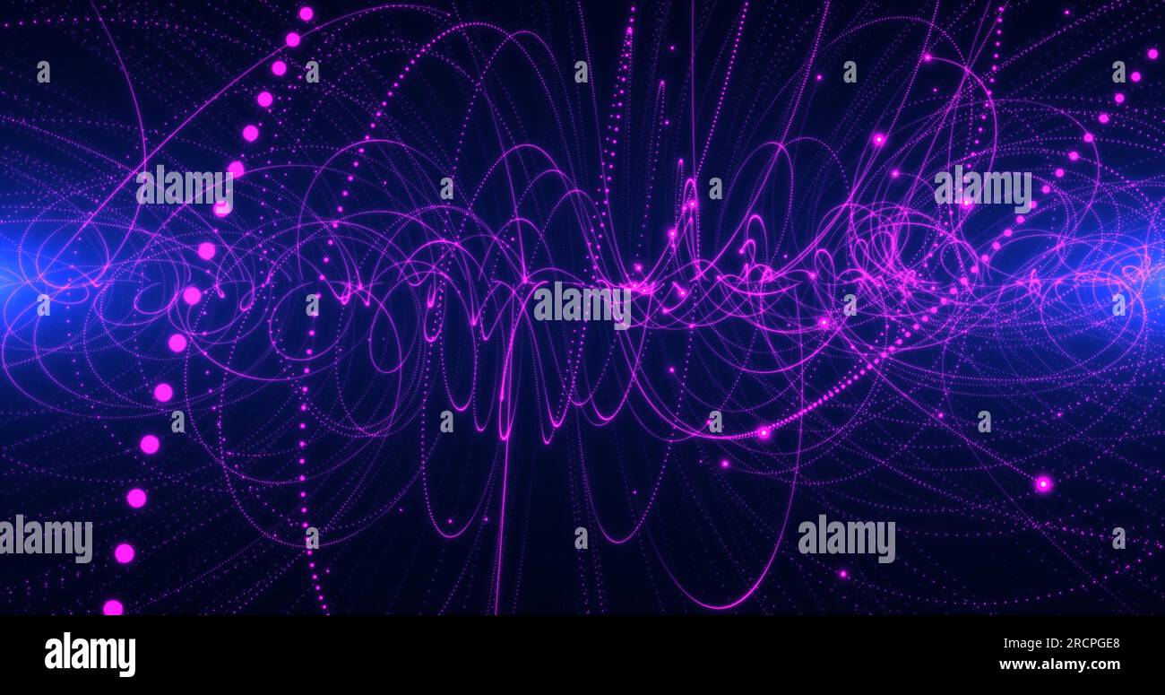 Traces of charged particles in a magnetic field Stock Photo - Alamy