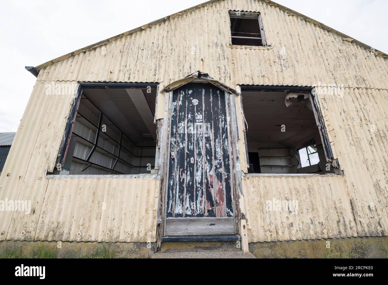 The old corrugated sheet built corner shop Uwchmynydd village Lleyn