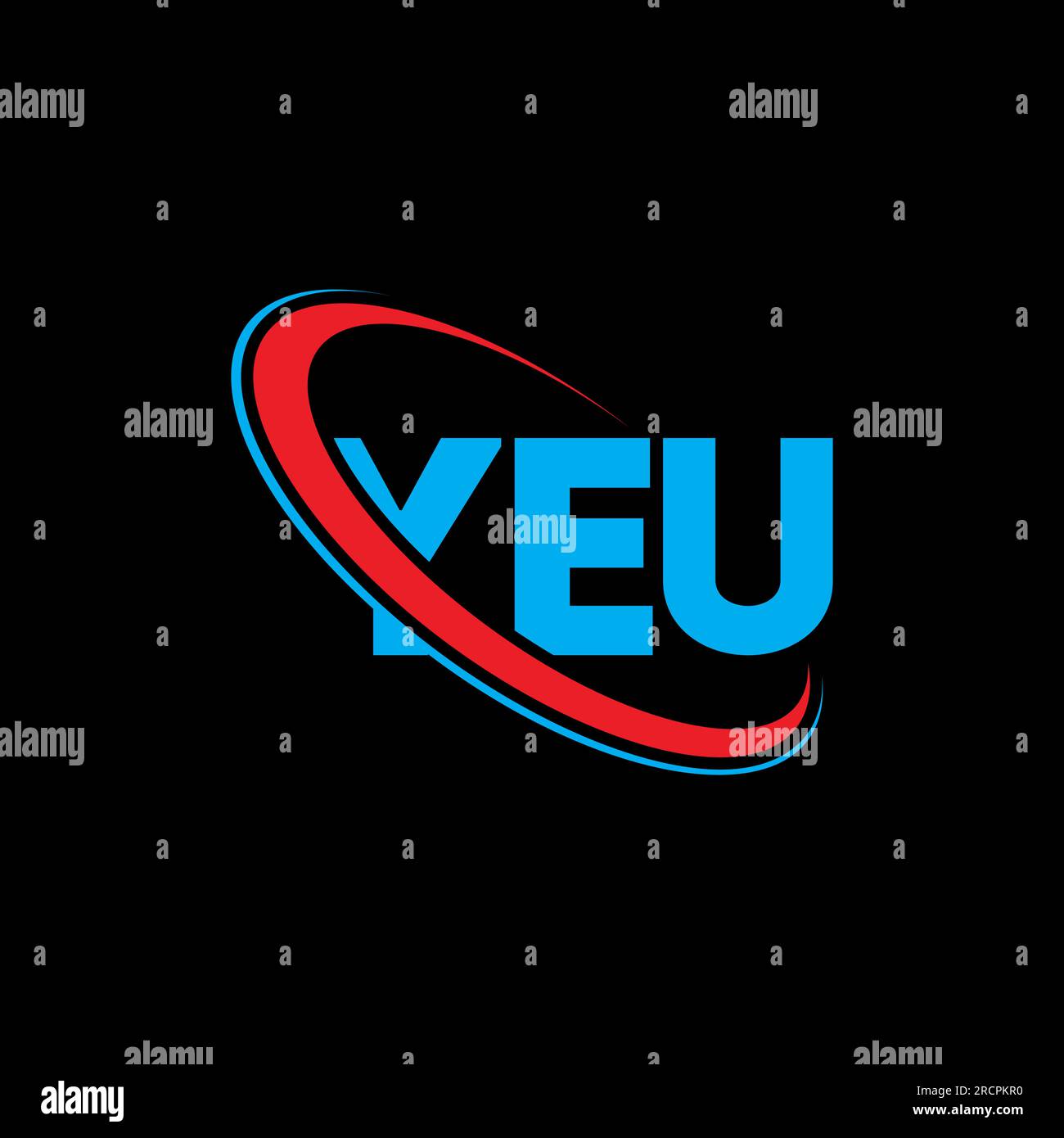 YEU logo. YEU letter. YEU letter logo design. Initials YEU logo linked ...