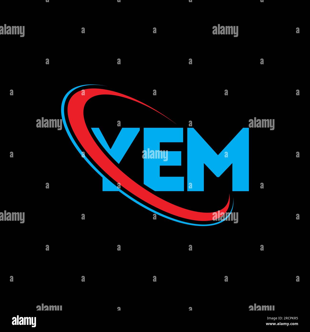 YEM logo. YEM letter. YEM letter logo design. Initials YEM logo linked ...