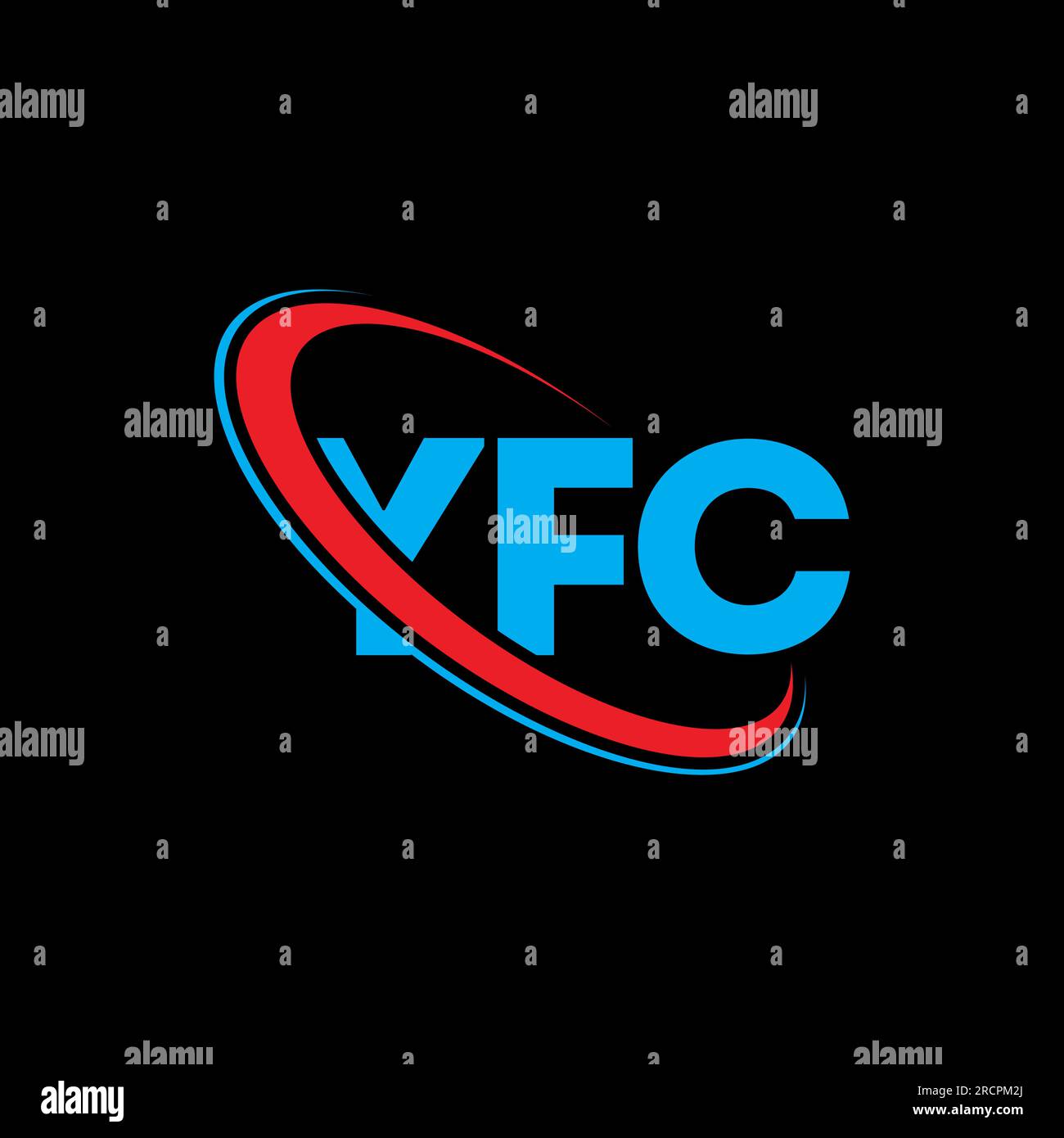 YFC logo. YFC letter. YFC letter logo design. Initials YFC logo linked ...