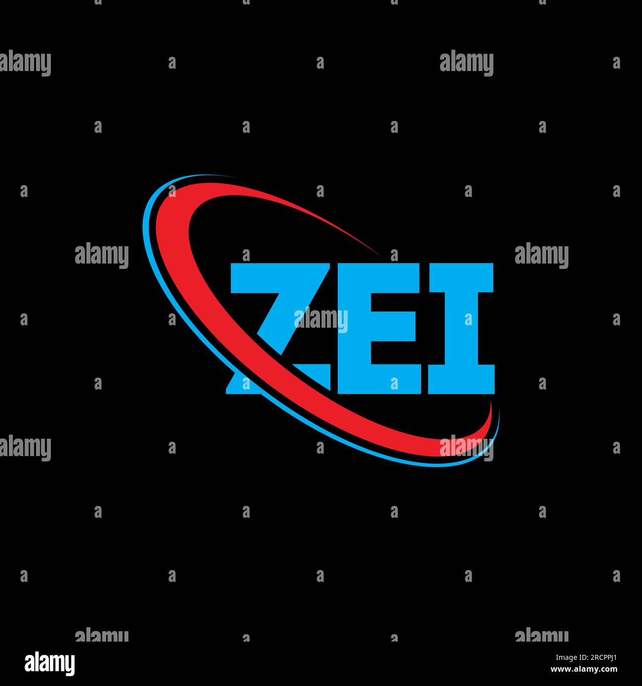 ZEI logo. ZEI letter. ZEI letter logo design. Initials ZEI logo linked with circle and uppercase monogram logo. ZEI typography for technology, busines Stock Vector
